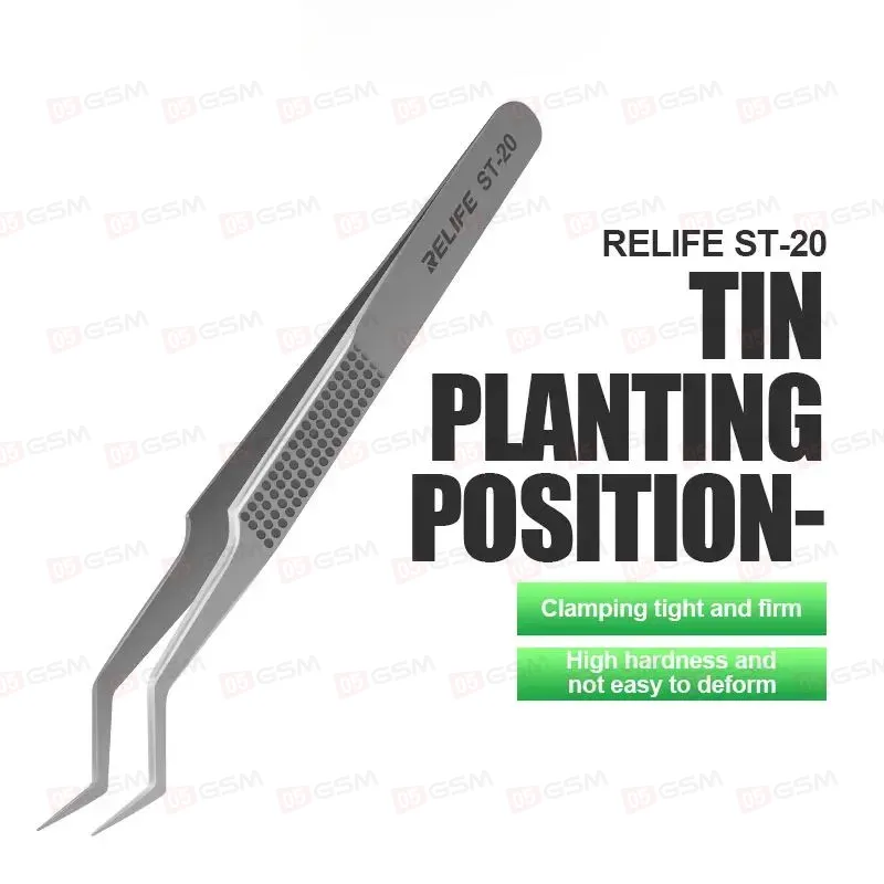 Пинцет изогнутый Relife ST-20 фото в интернет-магазине 05gsm.ru