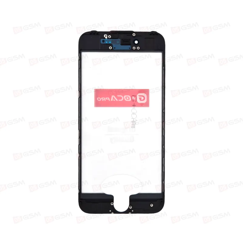Стекло G+OCA iPhone 7G черное с РАМКОЙ+OCA пленка фото в интернет-магазине 05gsm.ru