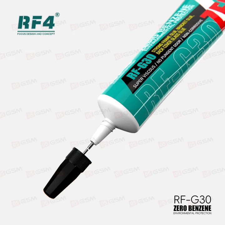 Клей RF4 RF-G30 (Прозрачный и черный; набор из 2 штук по 60 мл) фото в интернет-магазине 05gsm.ru