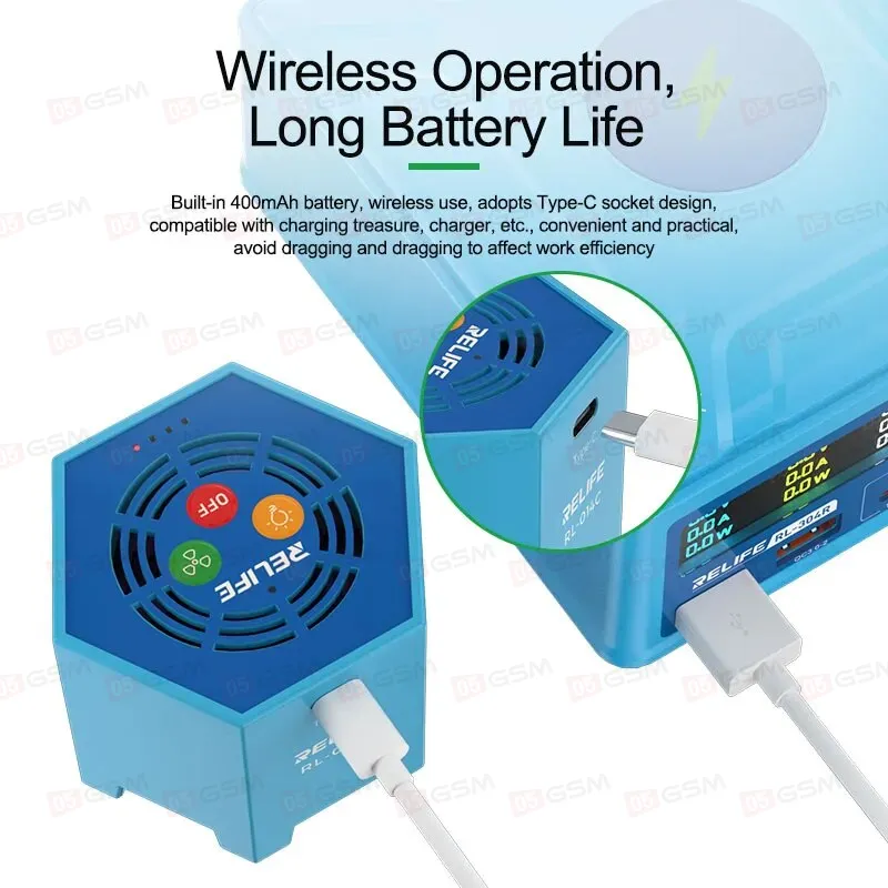 Лампа ультрафиолетовая с кулером Relife RL-014C (Умная) фото в интернет-магазине 05gsm.ru
