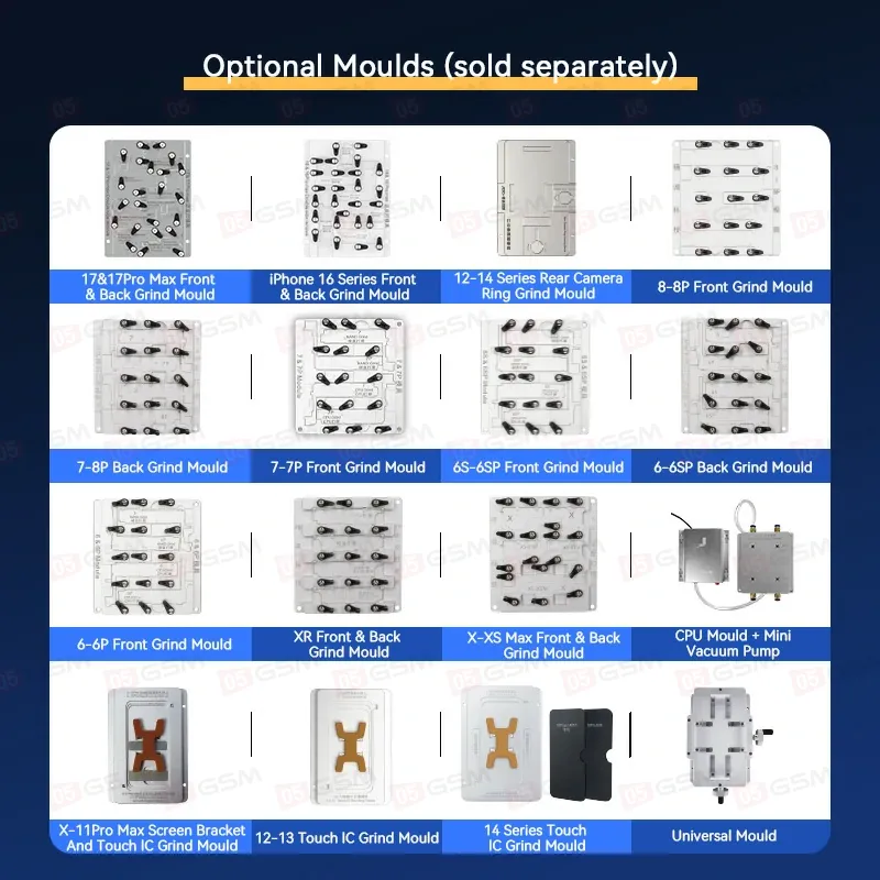 Шлифовальный станок на ЧПУ JCID EM03 (Стандарт: формы для платы iPhone 11-15PM) фото в интернет-магазине 05gsm.ru