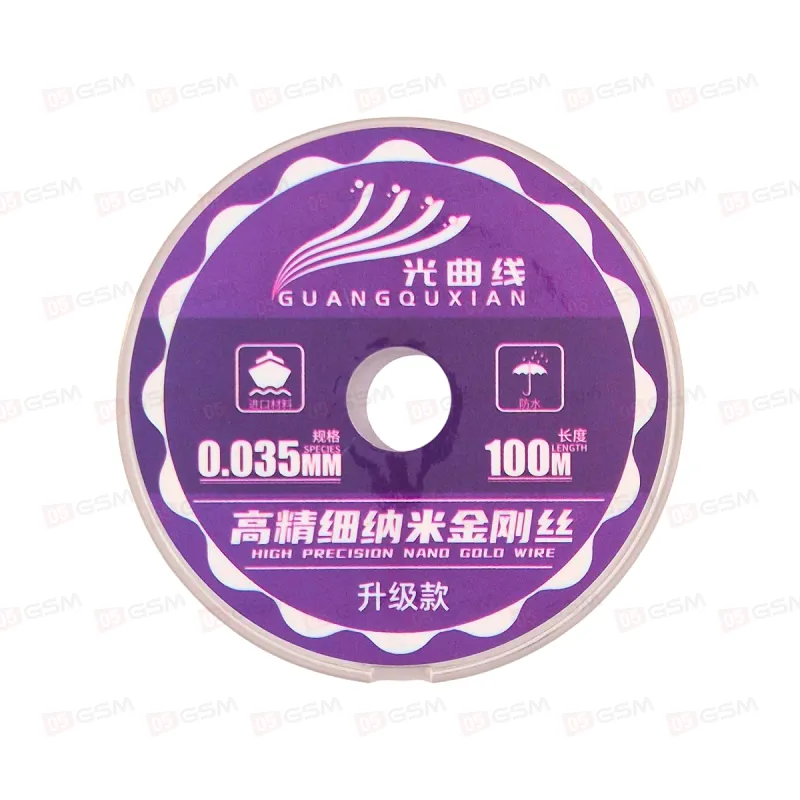 Проволока для снятия стекла Guangquxian (0.035 мм; 100 м) фото в интернет-магазине 05gsm.ru
