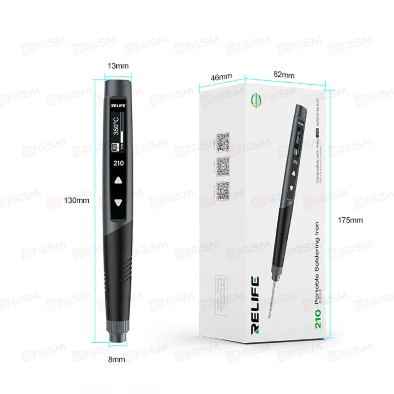 Паяльник портативный Relife 210 (1 жало С210; неавтономный) фото в интернет-магазине 05gsm.ru