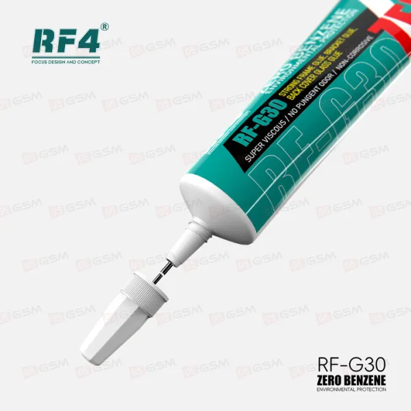 Клей RF4 RF-G30 (Прозрачный и черный; набор из 2 штук по 60 мл) фото в интернет-магазине 05gsm.ru