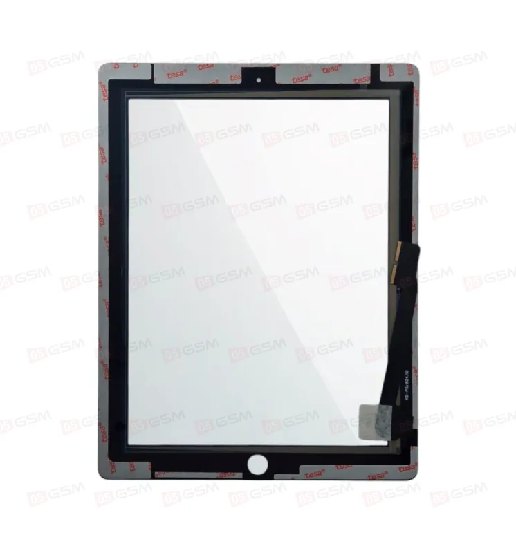 Сенсор iPad 4 ORG (G+OCA) черный со шлейфом джостика ориг (A1458/A1459/A1460) фото в интернет-магазине 05gsm.ru