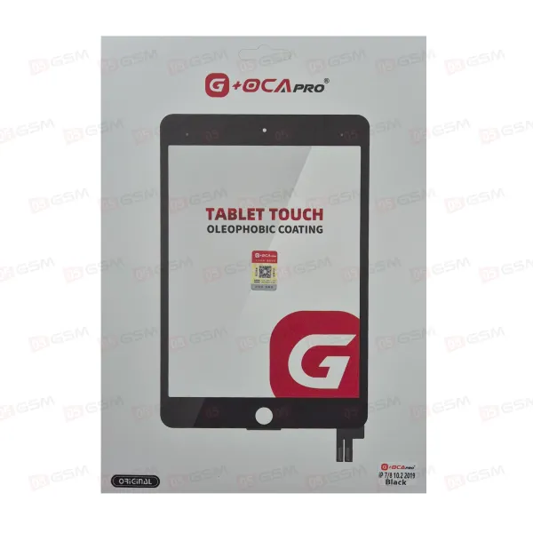 Сенсор IPad 7 / 8 10,2 (2019 / 2020) G+OCA черный (A2200/A2198/A2197/A2270/A2270/A2428/A2429/A2430) фото в интернет-магазине 05gsm.ru
