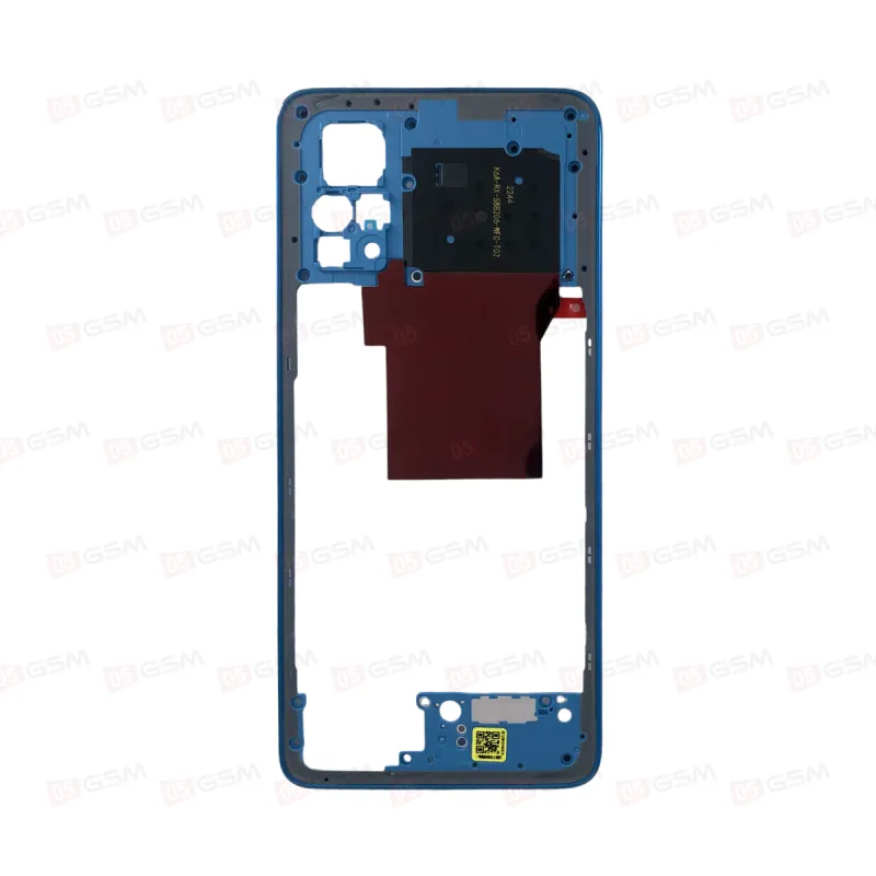 Корпус (средняя часть) Redmi Note 12 Pro голубой (Blue) фото в интернет-магазине 05gsm.ru