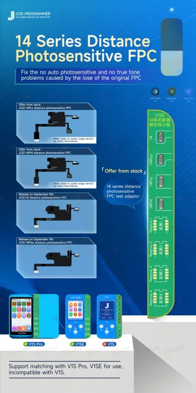 Шлейф от JCID для датчика приближения iPhone 14+ (Distance Photosensitive) фото в интернет-магазине 05gsm.ru