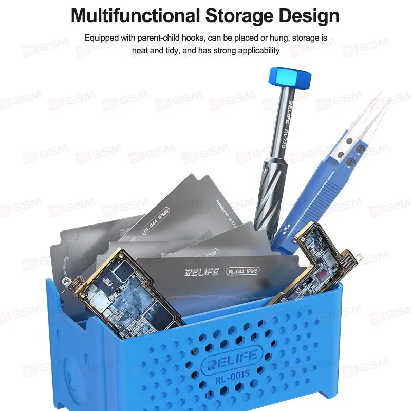 Органайзер для трафаретов Relife RL-001S (Синий) фото в интернет-магазине 05gsm.ru