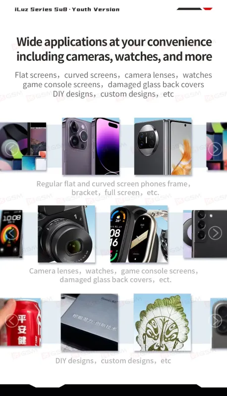 Лазерный аппарат Qianli iLuz SU8 YOUTH (Для снятия стекол, крышек и рамок; УФ-лазер; 3 Вт) фото в интернет-магазине 05gsm.ru