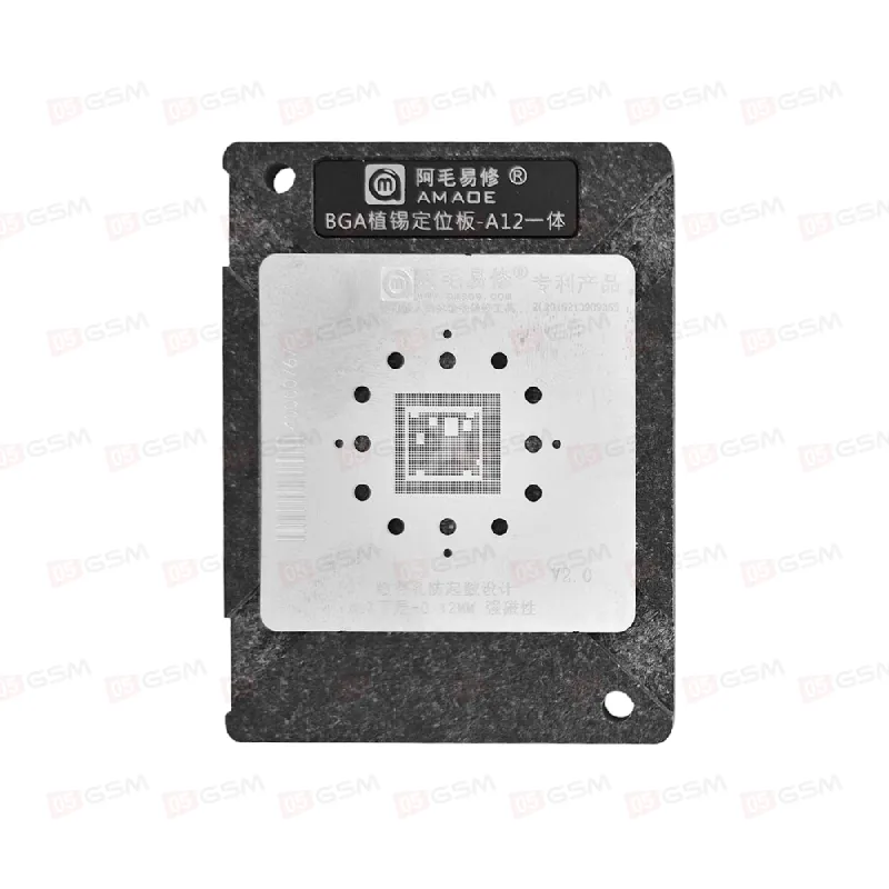 Трафарет для BGA микросхем c держателем Amaoe CPU iPhone A12 фото в интернет-магазине 05gsm.ru