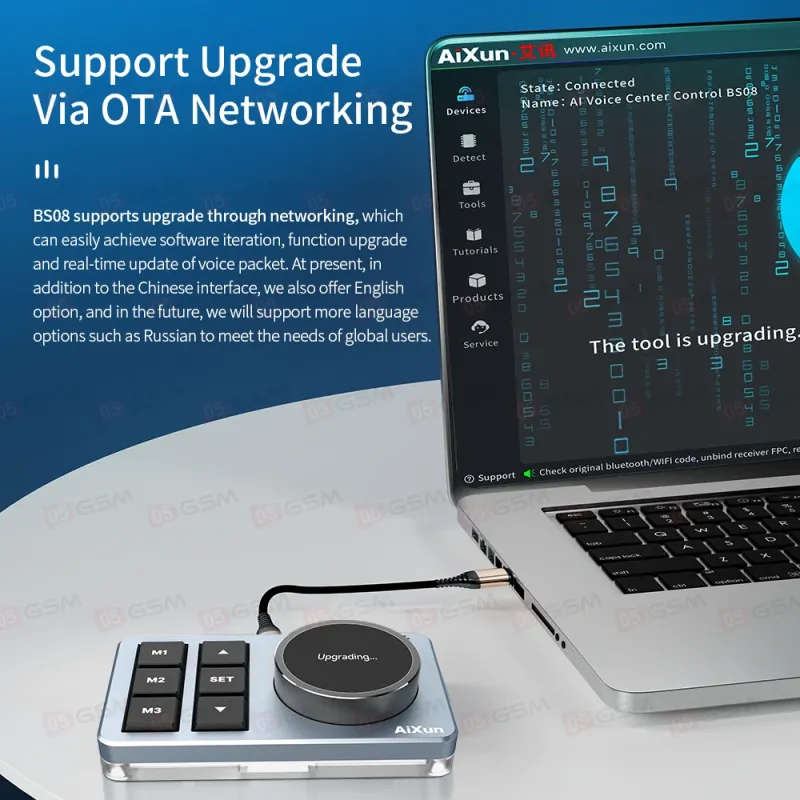 Пульт с голосовым управлением Aixun BS08 (Для паяльных станций и блоков питания) фото в интернет-магазине 05gsm.ru