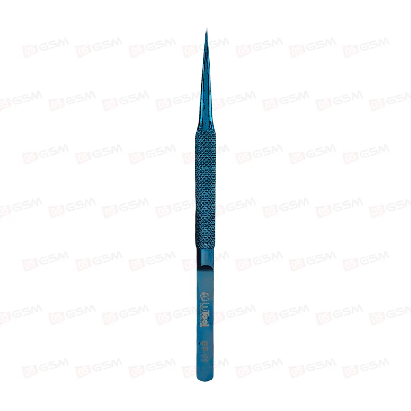 Пинцет прямой LiuTool BT-11 (Синий) фото в интернет-магазине 05gsm.ru