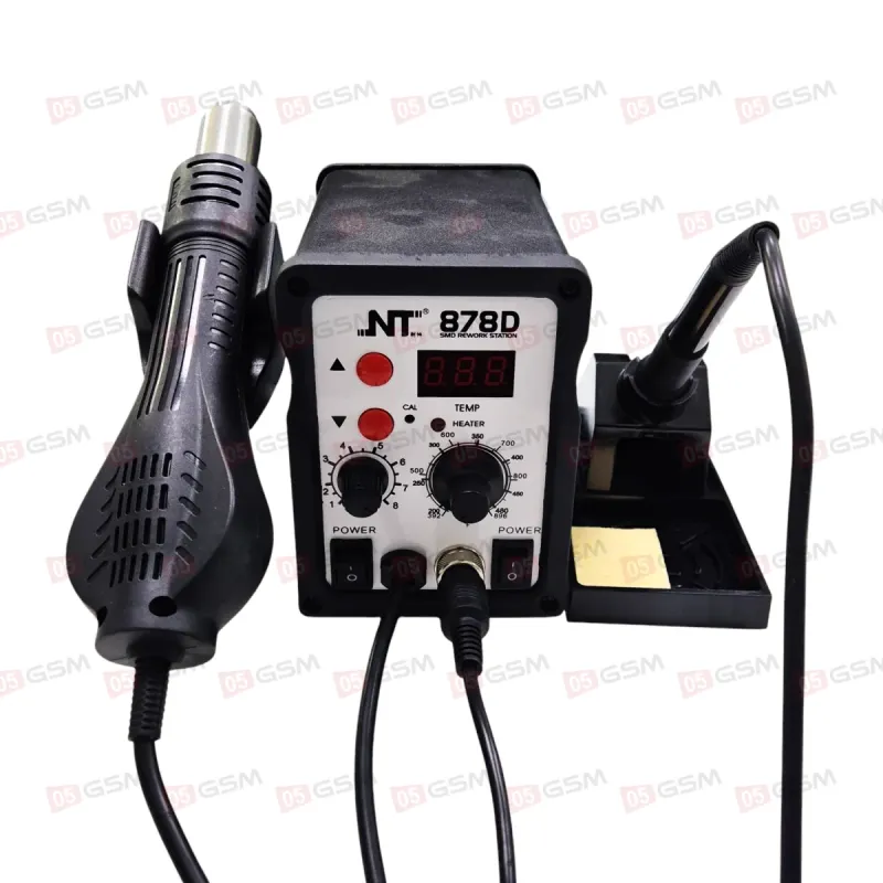 Паяльная станция с термофеном NT 878D фото в интернет-магазине 05gsm.ru