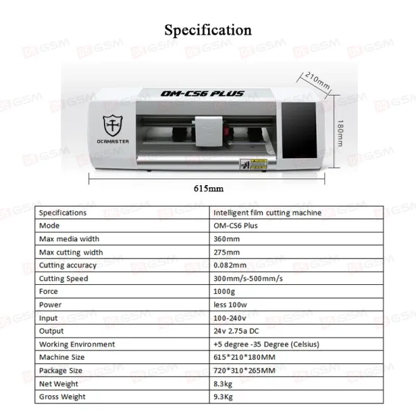 Плоттер OcaMaster OM-CS6 Plus (Безлимитный; большой 16"; в комплекте 2 шпателя и коврик) фото в интернет-магазине 05gsm.ru