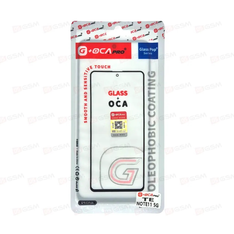 Стекло + OCA (G+OCA) Redmi Note 11 5G / POCO M4 Pro 5G черное фото в интернет-магазине 05gsm.ru