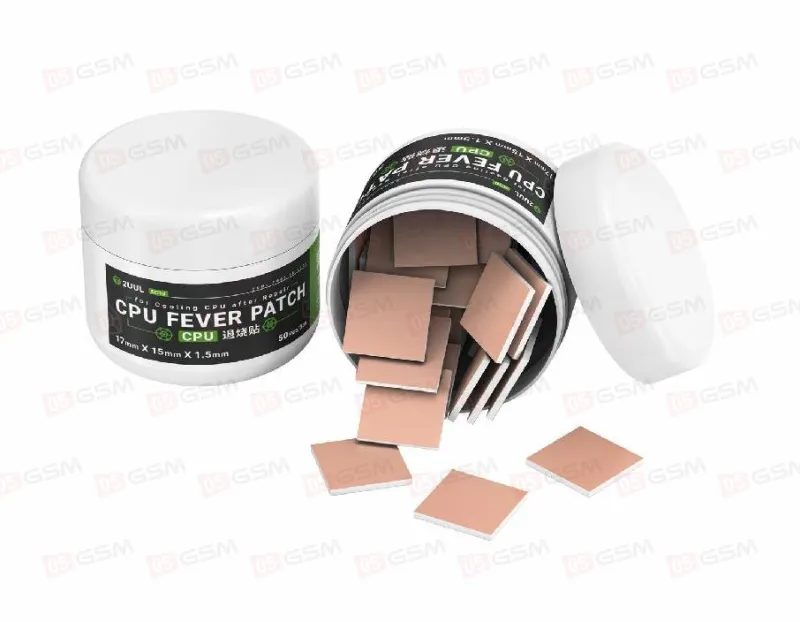 Термопрокладки 2UUL SC09 (Для теплоизоляции микросхем; 17x15 мм; 50 штук) фото в интернет-магазине 05gsm.ru