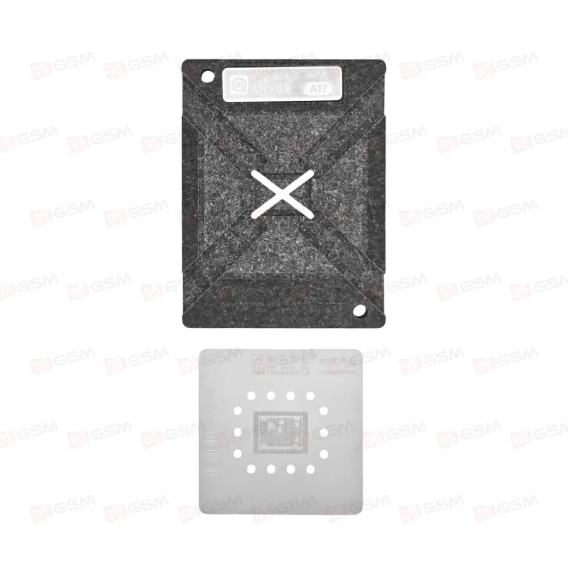 Трафарет для BGA микросхем c держателем Amaoe CPU iPhone A17 фото в интернет-магазине 05gsm.ru