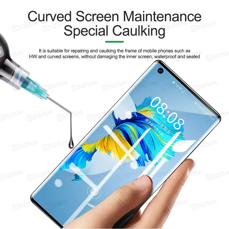 Клей черный Relife RL-035B (Для изогнутых дисплеев; 30 мл) фото в интернет-магазине 05gsm.ru