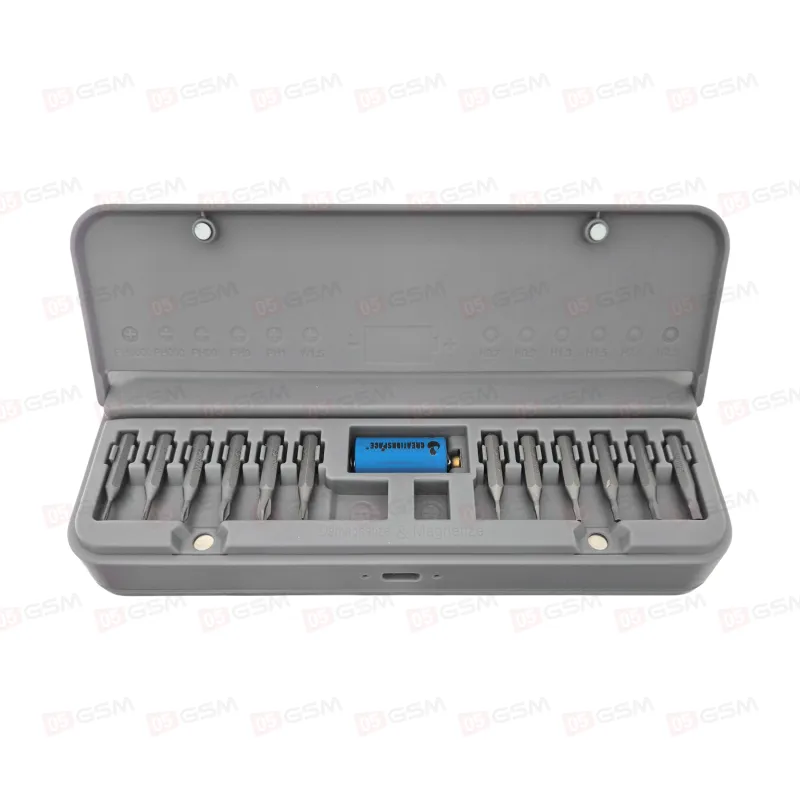 Отвертка электрическая CreationSpace CS-060 (В комплекте 28 бит, футляр, кабель, коврик и 2 АКБ) фото в интернет-магазине 05gsm.ru