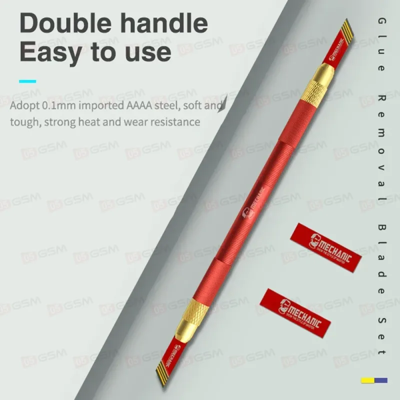 Набор лезвий с держателем Mechanic GK8 (для демонтажа микросхем, снятия / нанесения компаунда) фото в интернет-магазине 05gsm.ru