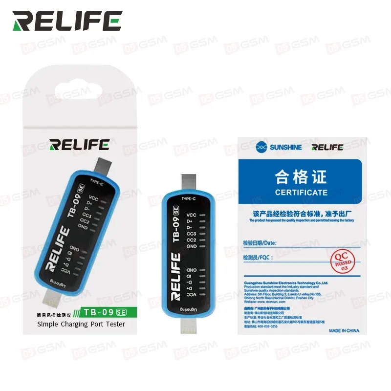 Автоматический тестер зарядки Relife TB-09 SE фото в интернет-магазине 05gsm.ru