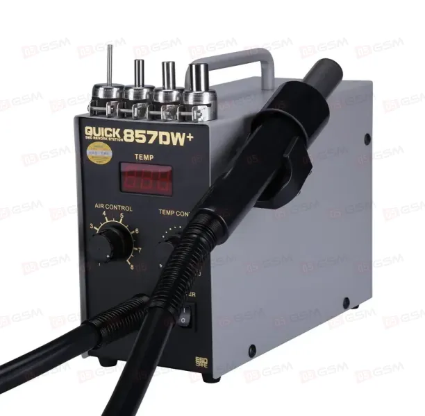 Термовоздушный фен Quick 857DW+ (Паяльная станция) фото в интернет-магазине 05gsm.ru