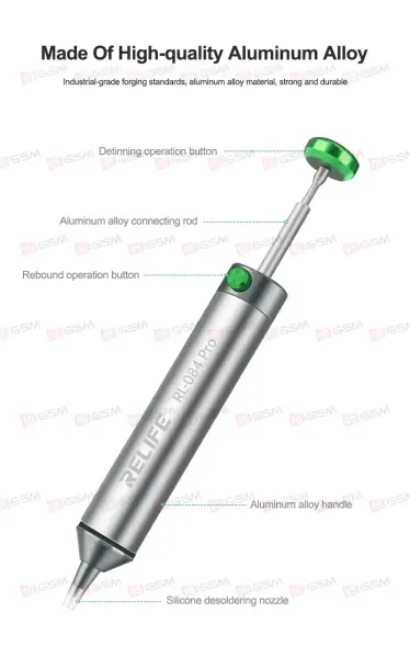 Оловоотсос маленький Relife RL-084 Pro (Ваккуумный экстрактор) фото в интернет-магазине 05gsm.ru