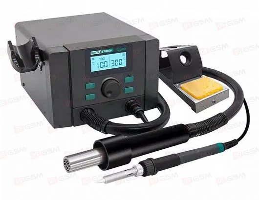 Паяльная станция с термофеном Quick 8786D+ фото в интернет-магазине 05gsm.ru
