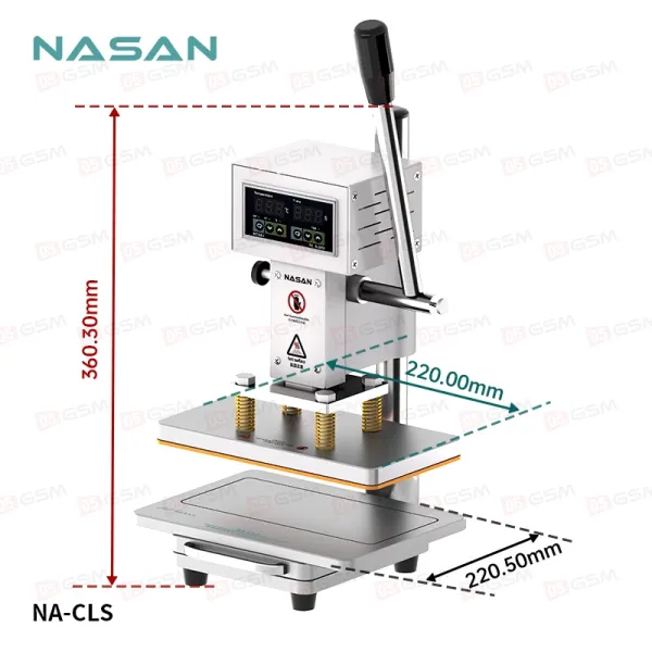 Пресс электрический с подогревом Nasan NA-CLS фото в интернет-магазине 05gsm.ru