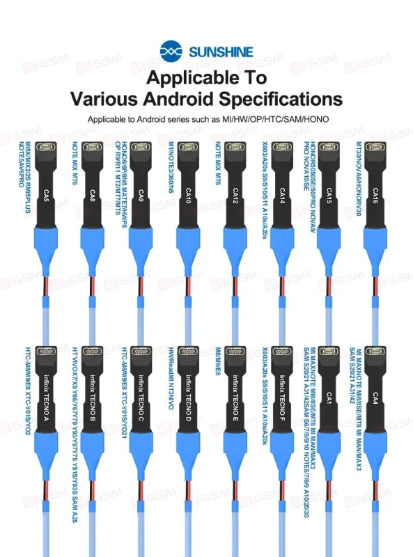 Кабель для теста SS-905H SE (Android phone series power cable) фото в интернет-магазине 05gsm.ru