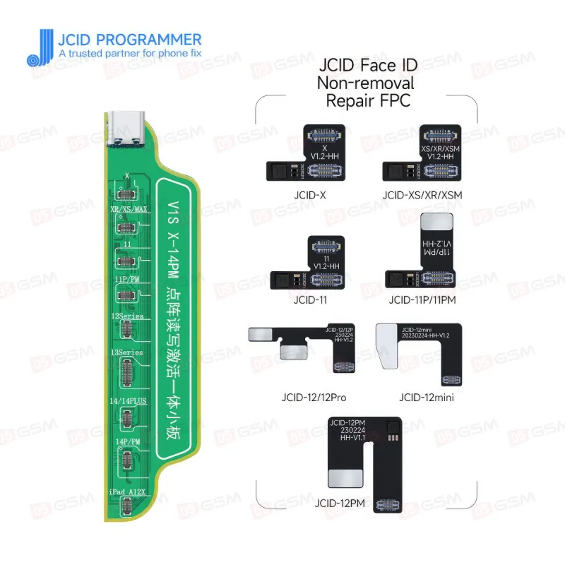 Шлейф от JCID для восстановления Face iD без пайки iPhone 12 / 12 Pro (Non Removal) фото в интернет-магазине 05gsm.ru