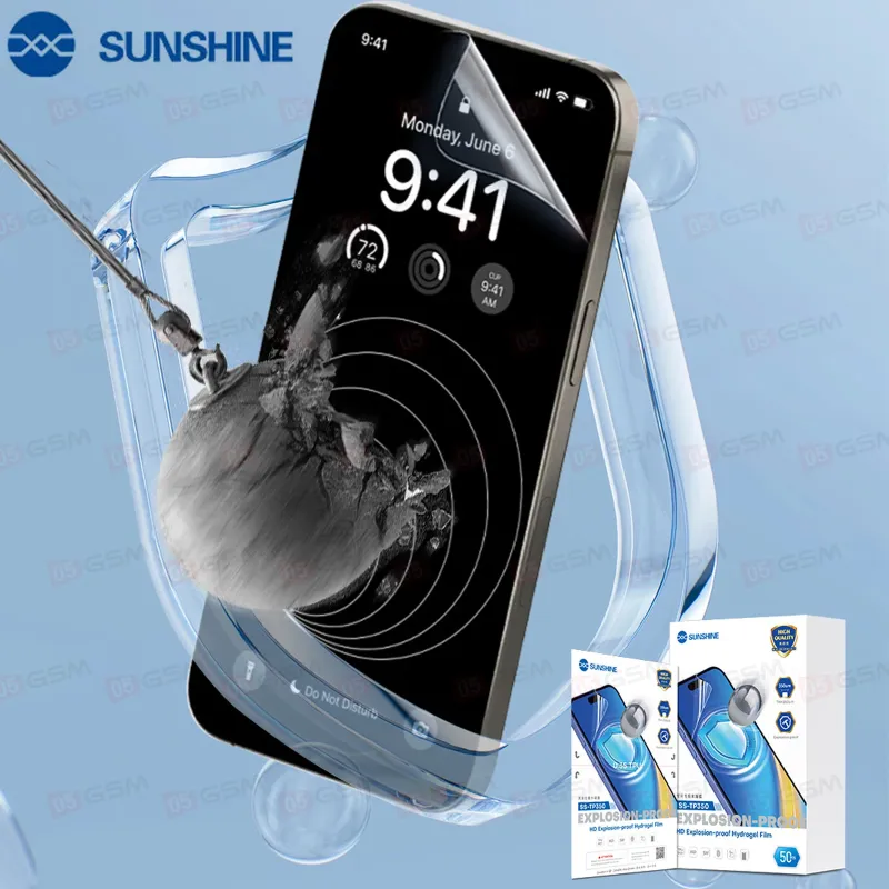 Пленка гидрогелевая для плоттера Sunshine SS-TP350 TPU-HD (Глянцевая; 1 штука; 120x180 мм) фото в интернет-магазине 05gsm.ru