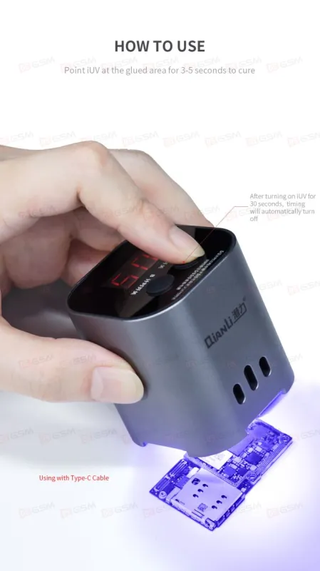 Лампа ультрафиолетовая Qianli iUV (Умная) фото в интернет-магазине 05gsm.ru