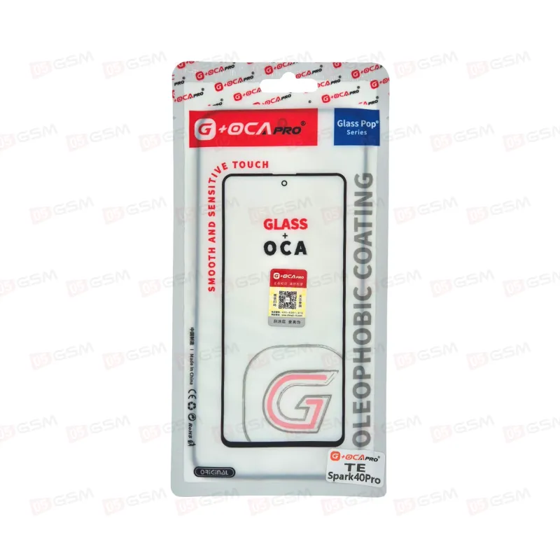 Стекло + OCA (G+OCA) Tecno SPARK 40 Pro фото в интернет-магазине 05gsm.ru