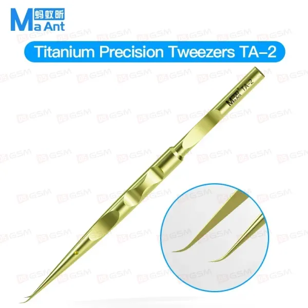 Пинцет изогнутый MaAnt TA2 (Титановый сплав) фото в интернет-магазине 05gsm.ru