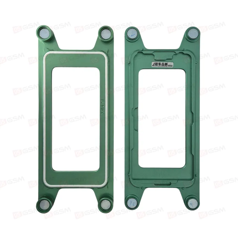 Форма XHZC для рамки iPhone 15 Pro Max (На магнитах; с центровкой дисплея; зеленая) фото в интернет-магазине 05gsm.ru