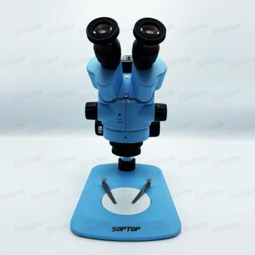 Микроскоп тринокулярный SopTop 6 (Маленький стол; голубой) фото в интернет-магазине 05gsm.ru