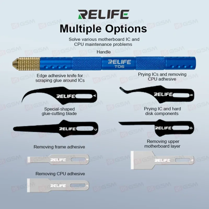 Набор ножей с держателем Relife TK5 фото в интернет-магазине 05gsm.ru