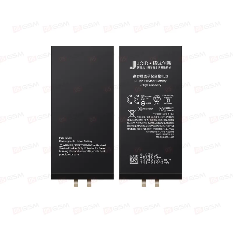 Аккумулятор усиленный без шлейфа iPhone 13 Mini (JCID; High Capacity Cell; 2580 мАч) фото в интернет-магазине 05gsm.ru