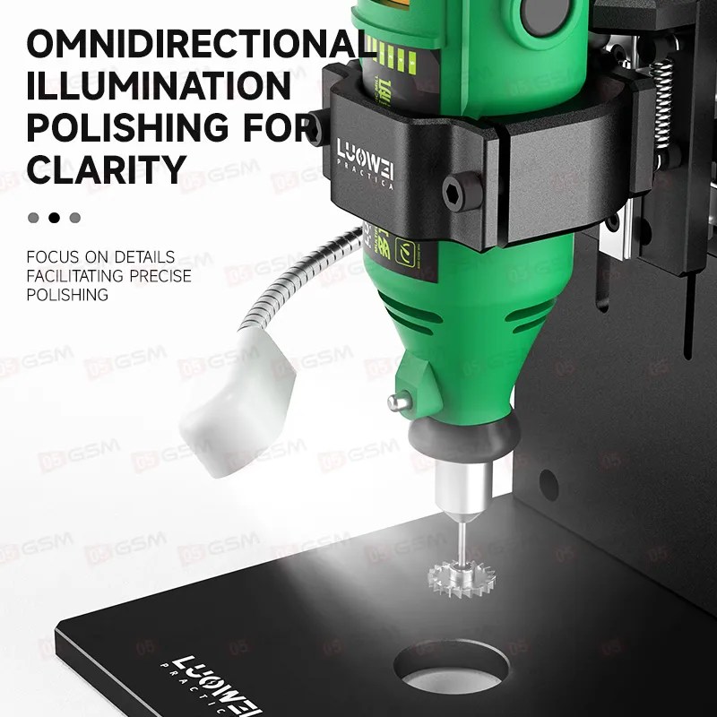 Шлифовальная машинка со станиной Luowei LW-305PRO + LW-T1 фото в интернет-магазине 05gsm.ru