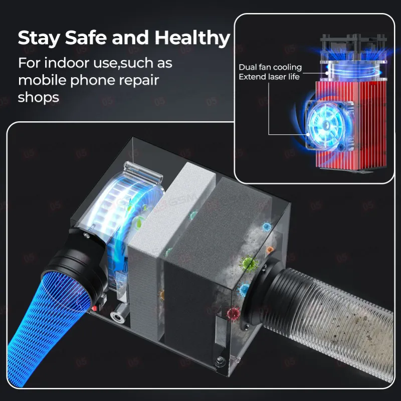 Лазерный аппарат SRWOR V2 (Для снятия крышек и гравировки) фото в интернет-магазине 05gsm.ru