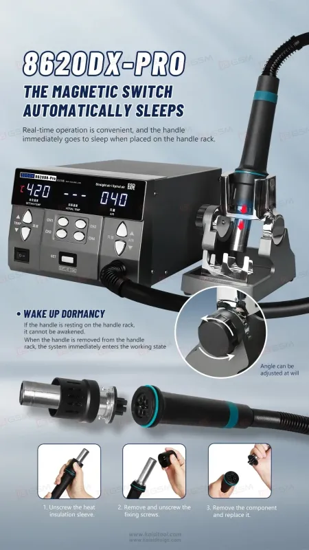 Термовоздушный фен Sugon 8620-DX Pro (Паяльная станция) фото в интернет-магазине 05gsm.ru