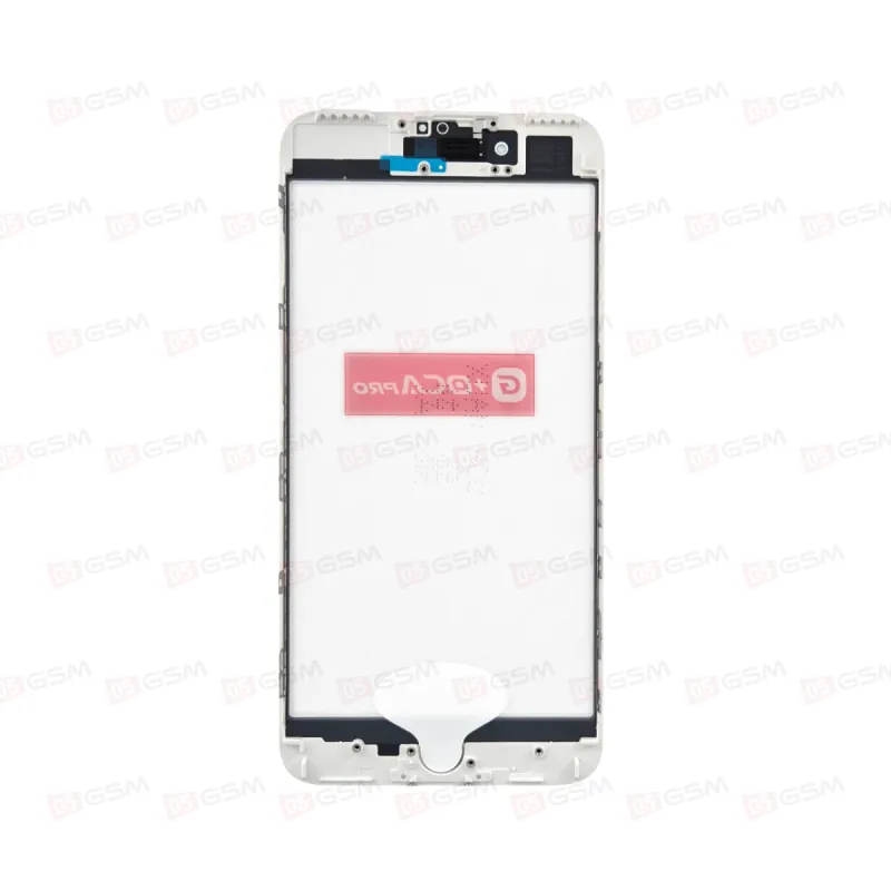 Стекло G+OCA iPhone 7G+ белое с РАМКОЙ+OCA пленка фото в интернет-магазине 05gsm.ru