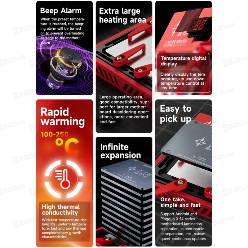 Нижний подогрев плат XZZ L2023 (В комплекте модули X-15 Series) фото в интернет-магазине 05gsm.ru