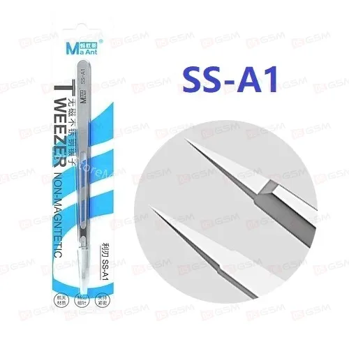Пинцет прямой MaAnt SS-A1 (Немагнитный) фото в интернет-магазине 05gsm.ru