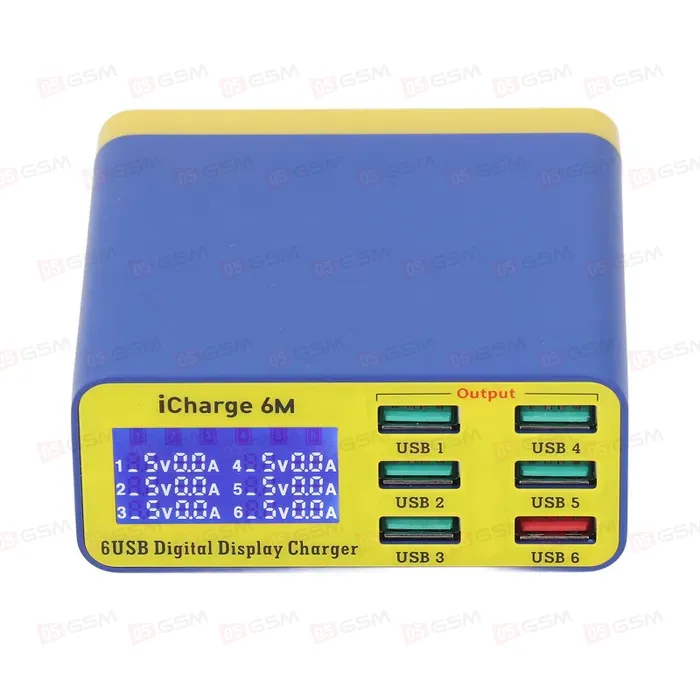 Многопортовое зарядное устройство Mechanic iCharger 6M (6 портов) фото в интернет-магазине 05gsm.ru