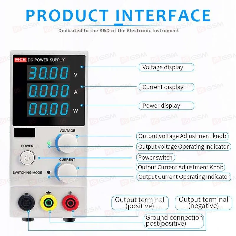 Блок питания MCN-K3010D (Импульсный; 30 В; 10 А) фото в интернет-магазине 05gsm.ru