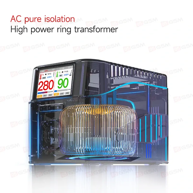 Паяльная станция Aixun T420D Wi-Fi Version (Ручки 115+210+245 и 9 жал; поддержка пульта BS08) фото в интернет-магазине 05gsm.ru