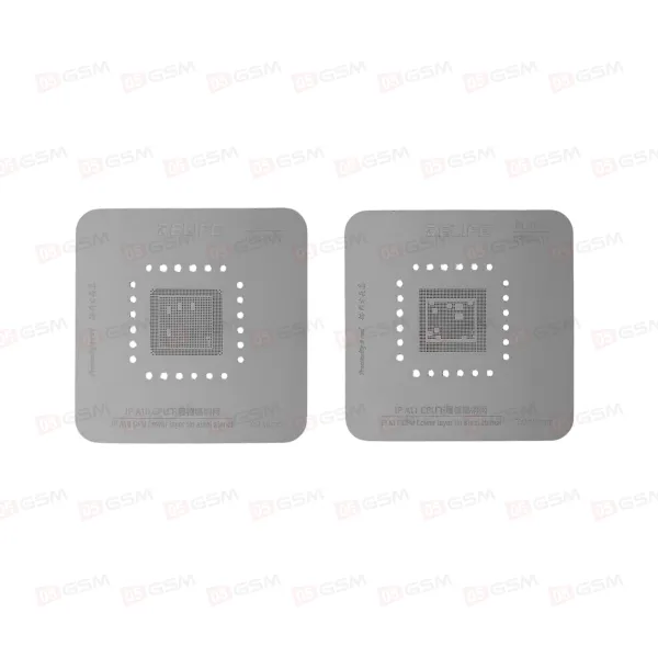 Трафареты для BGA микросхем с держателями Relife RL-601MA (CPU A8-A18) фото в интернет-магазине 05gsm.ru